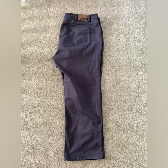 Duluth Trading Co. Flex Fire Hose Relaxed Fit Pants Size 46x30 Grey Workwear - Picture 3 of 8